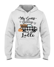 Blessings call me Lolli pumpkin truck Hooded Sweatshirt tile
