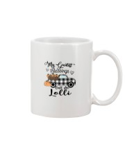 Blessings call me Lolli pumpkin truck Mug tile
