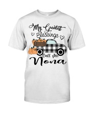 Blessings call me Nona pumpkin truck Classic T-Shirt front