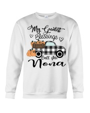 Blessings call me Nona pumpkin truck Crewneck Sweatshirt tile