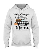 Blessings call me Nona pumpkin truck Hooded Sweatshirt tile