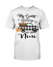 Blessings call me Nini pumpkin truck Classic T-Shirt front