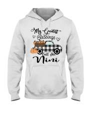 Blessings call me Nini pumpkin truck Hooded Sweatshirt tile