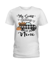 Blessings call me Nini pumpkin truck Ladies T-Shirt tile
