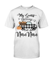 Blessings Call me NanNan pumpkin truck Classic T-Shirt front