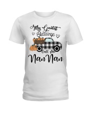 Blessings Call me NanNan pumpkin truck Ladies T-Shirt tile