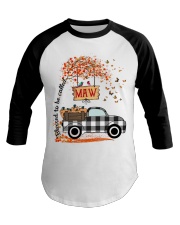 Blessed maw Fall Truck Baseball Tee tile