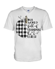 Pumpkin- Be a lulu V-Neck T-Shirt tile