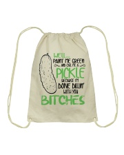 Paint me Green Drawstring Bag thumbnail