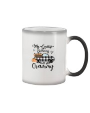 Blessings Call me Grammy pumpkin truck Color Changing Mug tile