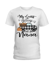 Blessings Call me Nana pumpkin truck Ladies T-Shirt tile