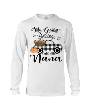 Blessings Call me Nana pumpkin truck Long Sleeve Tee tile