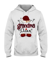 grandma claus red plaid Hooded Sweatshirt tile