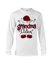 grandma claus red plaid Long Sleeve Tee tile