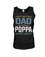I have two titles Dad and Poppa - RV10 Unisex Tank thumbnail