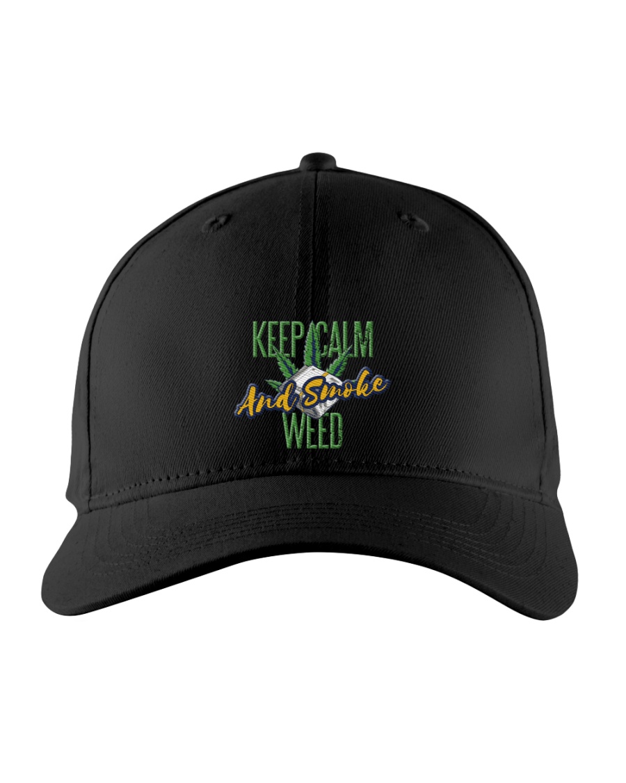 Keep Calm Smoke Weed Embroidered Hat
