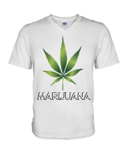 Marijuana V-Neck T-Shirt thumbnail
