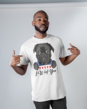 Pug I Woof You Classic T-Shirt apparel-classic-tshirt-lifestyle-front-32