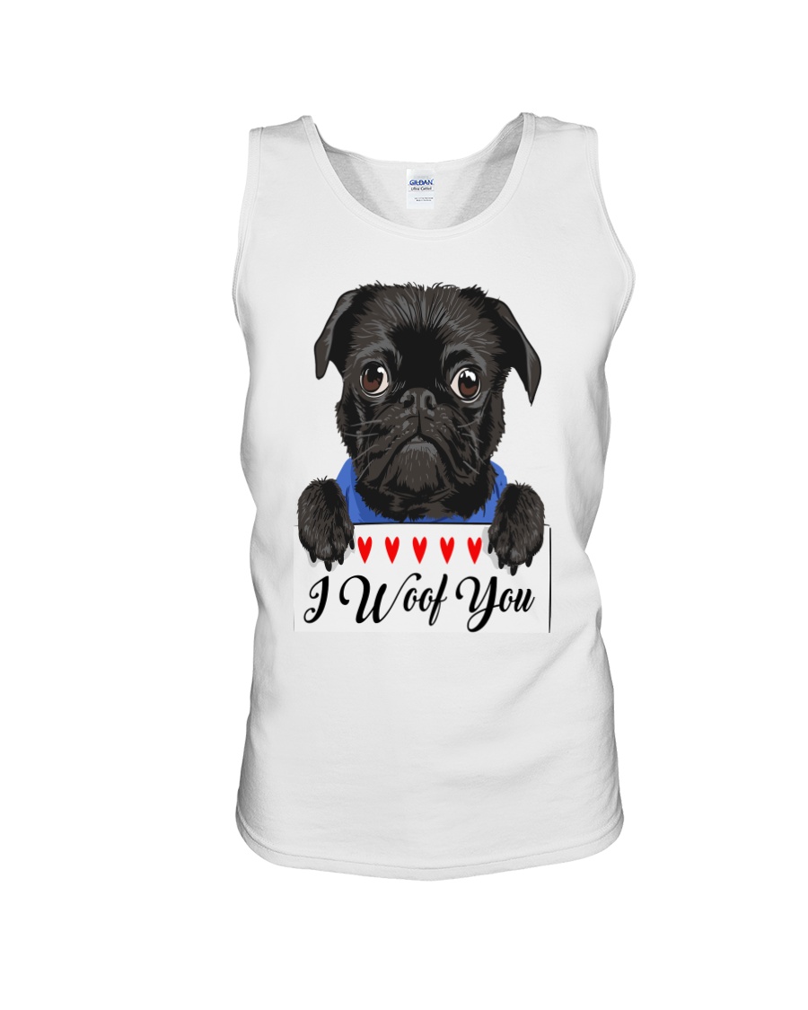 Pug I Woof You Unisex Tank