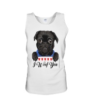 Pug I Woof You Unisex Tank tile