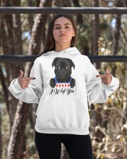 Pug I Woof You Hooded Sweatshirt apparel-hooded-sweatshirt-lifestyle-05