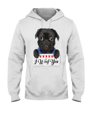 Pug I Woof You Hooded Sweatshirt tile