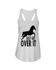 Just Get Over It Ladies Flowy Tank tile