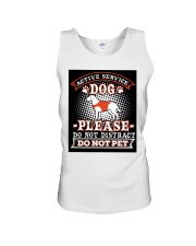 Active Service Dog Unisex Tank thumbnail