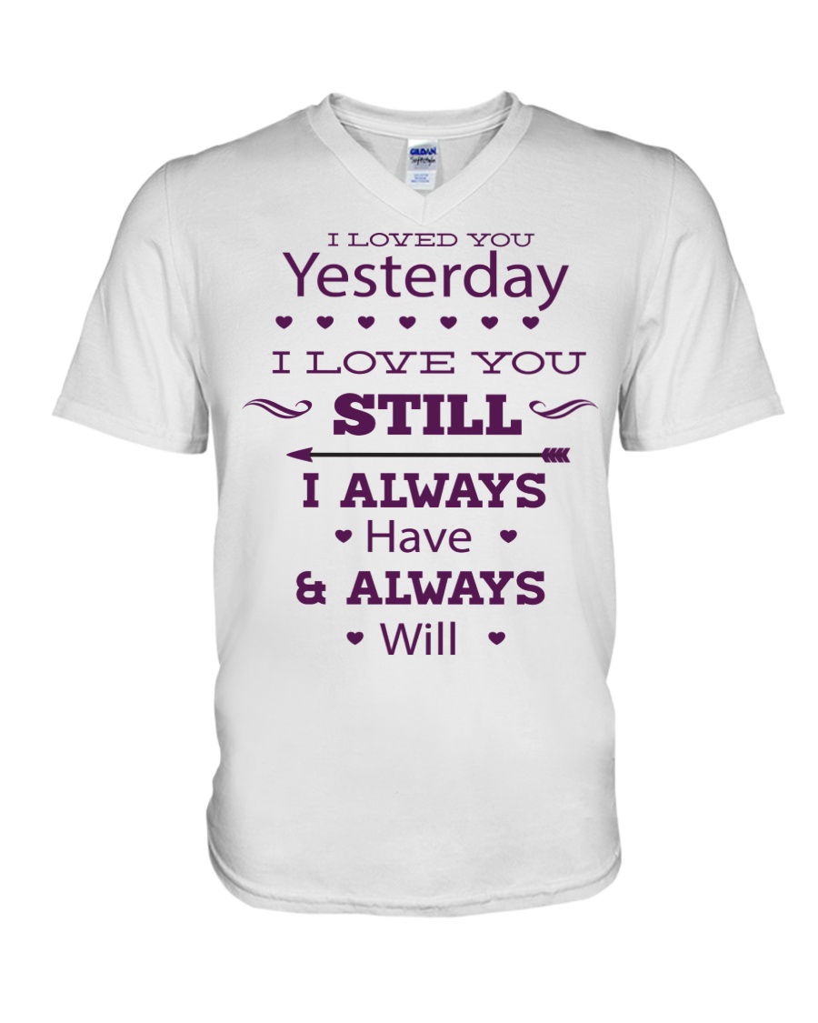 I Love You V-Neck T-Shirt
