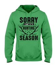 Sorry I can't Hooded Sweatshirt front