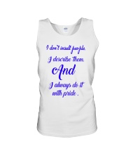 I don't insult people Unisex Tank thumbnail