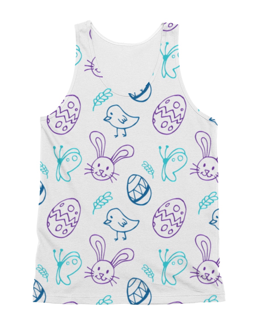 Easter Doodles All-over Unisex Tank