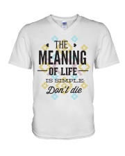 The Meaning Of Life 1 V-Neck T-Shirt thumbnail