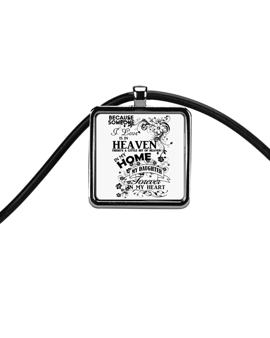 Daughter in Heaven Cord Rectangle Necklace