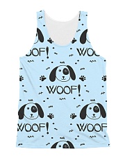 Woof 1 All-over Unisex Tank front