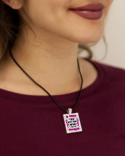 Be Strong Cord Rectangle Necklace aos-necklace-square-cord-lifestyle-1