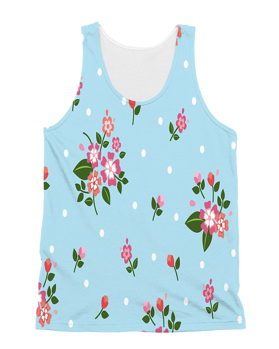 Flowers 1 All-over Unisex Tank