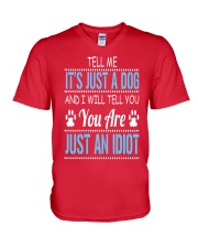 It's Just A Dog V-Neck T-Shirt front