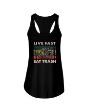 LIVE FAST EAT TRASH VINTAGE Ladies Flowy Tank thumbnail