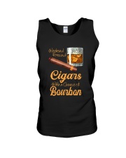 WEEKEND FORECAST CIGARS WITH A CHANCE OF BOURBON Unisex Tank thumbnail