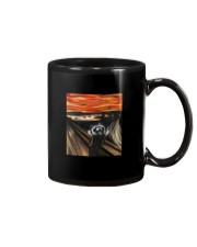 scream raccon Mug tile