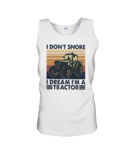 I DREAM I'M A TRACTOR Unisex Tank tile