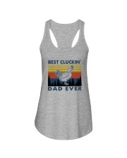 BEST CLUCKIN' DAD EVER Ladies Flowy Tank thumbnail