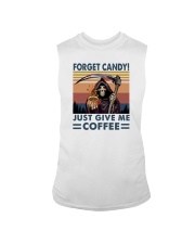 FORGET CANDY JUST GIVE ME COFFEE Sleeveless Tee tile