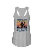 FORGET CANDY JUST GIVE ME COFFEE Ladies Flowy Tank tile