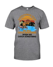 sloth fishing Classic T-Shirt tile