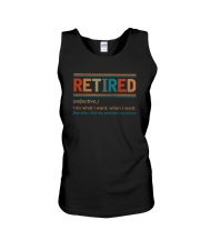 RETIRED ADJECTIVE Unisex Tank thumbnail