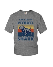 IT'S A PITBULL NOT A FREAKIN SHARK Youth T-Shirt tile