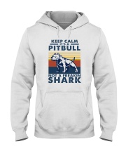 IT'S A PITBULL NOT A FREAKIN SHARK Hooded Sweatshirt tile