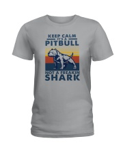 IT'S A PITBULL NOT A FREAKIN SHARK Ladies T-Shirt tile